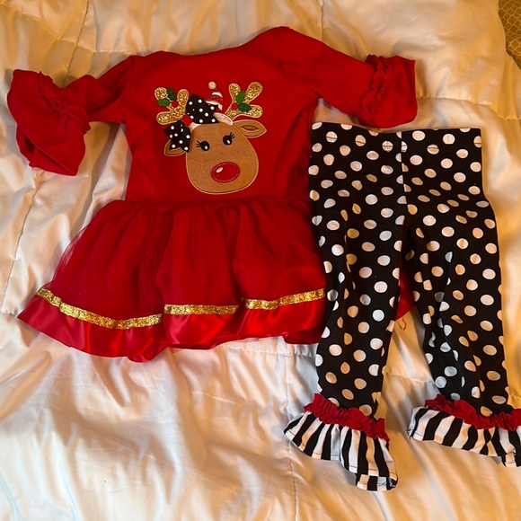 Emily rose Christmas outfit for baby girl worn once size 18month - Picture 1 of 1